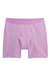 Tomboyx Leakproof Moderate Absorbency 9-inch Boxer Briefs In Sugar Violet