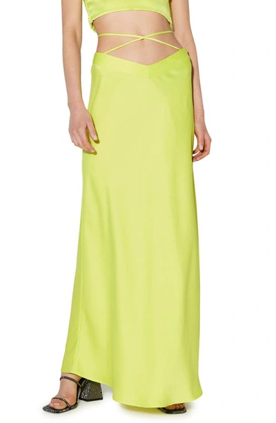 Something New Billie Crossover Waist Maxi Skirt In Yellow Plum