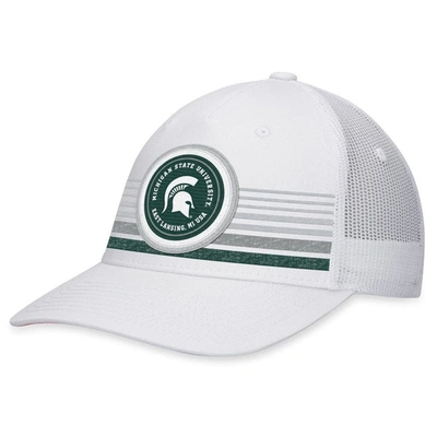 Top Of The World White Michigan State Spartans Top Trace Trucker Snapback Hat