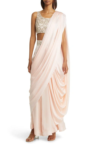 Sani Rani Palazzo Jumpsuit In Nude/ Peach | ModeSens