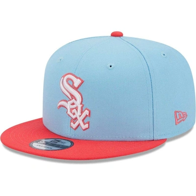 New Era Men's  Light Blue, Red Chicago White Sox Spring Basic Two-tone 9fifty Snapback Hat In Light Blue,red