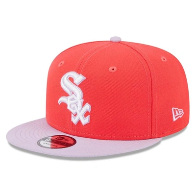 New Era Men's  Red, Purple Chicago White Sox Spring Basic Two-tone 9fifty Snapback Hat In Red,purple