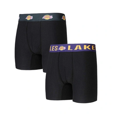 Concepts Sport Black Los Angeles Lakers Breakthrough 2-pack Boxer Briefs