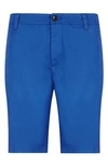 Armani Exchange Cotton Blend Bermuda Shorts In Palace Blue