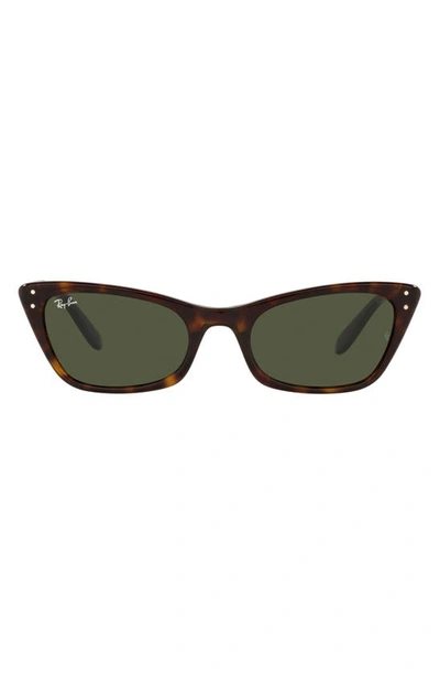 Ray Ban Lady Burbank 55mm Cat Eye Sunglasses In Brown