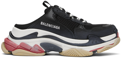 Balenciaga Tripe S Mule Trainers In Black