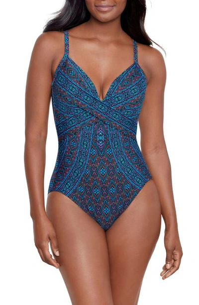 Miraclesuit Romani Captivate One-piece Swimsuit In Purple Multi