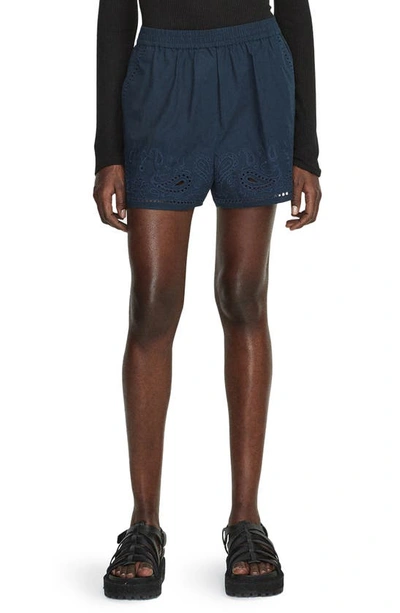 Rag & Bone Maye Embroidered Shorts In Salpaisley