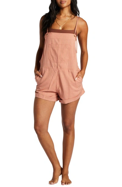 Billabong Wild Pursuit Overalls In Rose Dawn