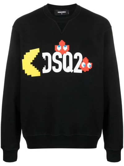 Dsquared2 Logo-print Sweatshirt In Black