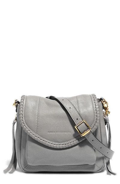 Aimee Kestenberg Mini All For Love Convertible Leather Crossbody Bag In Cool Grey