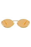 Miu Miu 54mm Oval Sunglasses In Gold