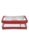 Anya Hindmarch In-flight Clear Travel Case In Pink