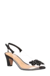 J. Reneé Kerensa Crystal Butterfly Slingback Pump In Clear/ Black