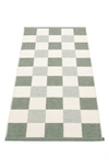 Pappelina Pix Reversible Indoor/outdoor Rug In Green Tones