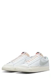 Nike Blazer Low '77 Sneaker In White/ Grey/ Light Menta/ Sail