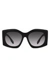 Burberry Joni 55mm Gradient Square Sunglasses In Black