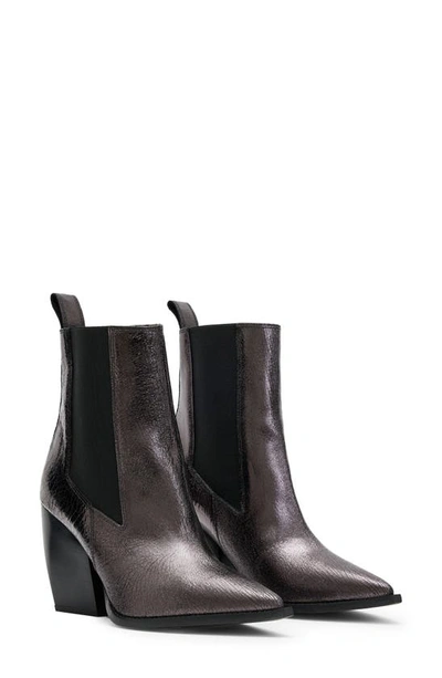 Allsaints Ria Chelsea Boot In Gunmetal Grey