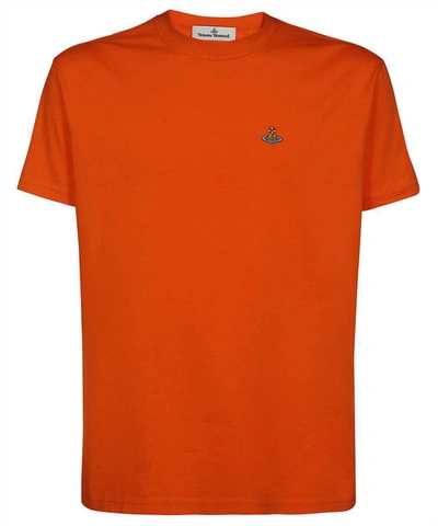 Vivienne Westwood Cotton Crew-neck T-shirt In Orange