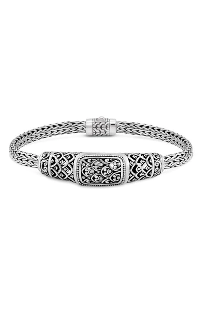 Devata Geometric Chain Bracelet In Silver