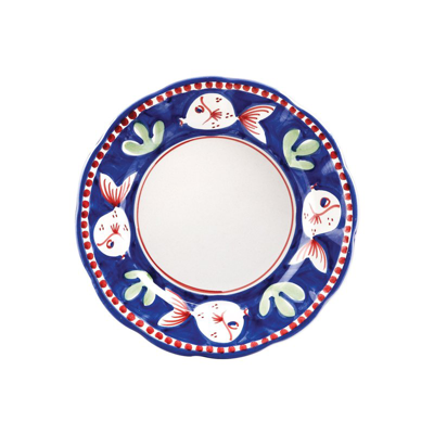 Vietri Campagna Pesce Salad Plate In Navy