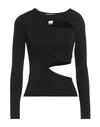 Vicolo Woman Top Black Size Onesize Viscose, Polyester