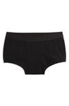 Tomboyx First Line Stretch Cotton Period Boyshorts In Black