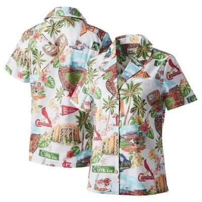Reyn Spooner White St. Louis Cardinals Scenic Camp Button-up Shirt