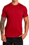 Rvca Sport Vent Logo T-shirt In Cardinal