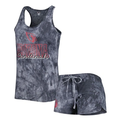 Concepts Sport Charcoal Arizona Cardinals Billboard Scoop Neck Racerback Tank And Shorts Sleep Set