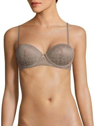 Dkny Sheer Lace Balconette Bra In Vanity