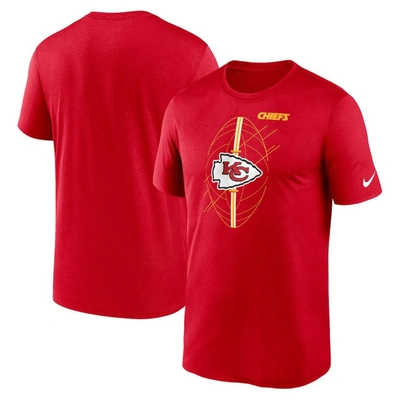 Nike Red Kansas City Chiefs Legend Icon Performance T-shirt In Red