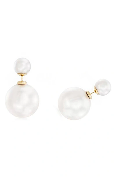 Gabi Rielle Bella Baby Pearl Back Studs Gce097gpwzpe In Gold