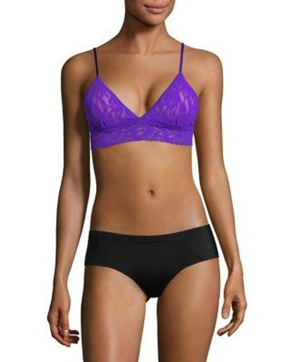 Hanky Panky Signature Lace Padded Bralette In Electric Purple