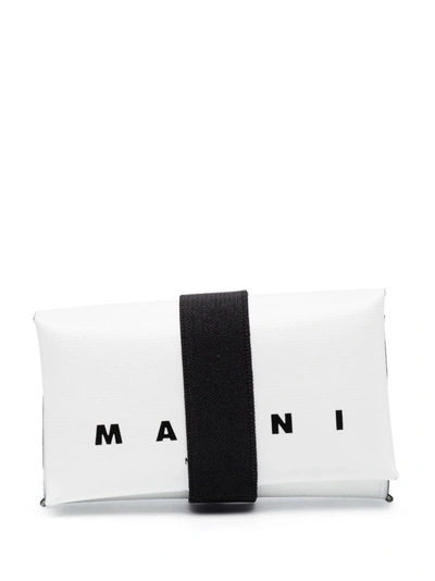 Marni Tri-fold Wallet In White
