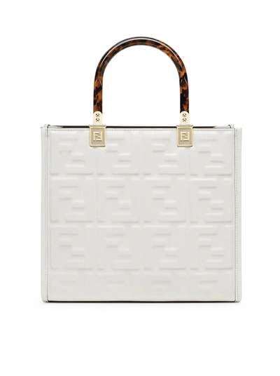 Fendi Sunshine Small Bag In White
