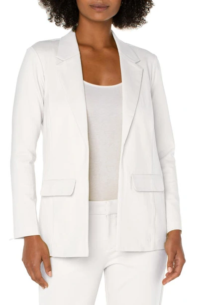 Liverpool Los Angeles Princess Detail Boyfriend Blazer In Vintage White