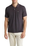 Faherty Stretch Cotton Blend Piqué Polo In Washed Black