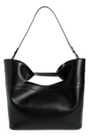 Alexander Mcqueen The Medium Bow Leather Tote In 1000 Black