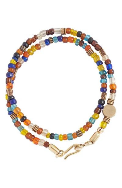 Caputo & Co Sunrise Beaded Double Bracelet In Multi Color