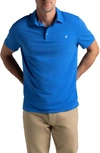 Hypernatural Mojave Supima® Cotton Blend Feather Jersey Polo In Peacock Blue