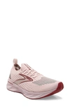 Brooks Levitate 6 Stealthfit Running Shoe In Peach Whip/ Pink