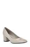 Calvin Klein Alanta Square Toe Pump In Ivory