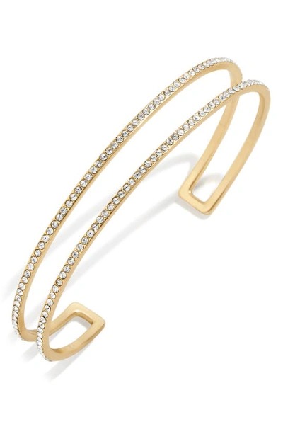 Baublebar Pave Double Cuff Bracelet In Gold