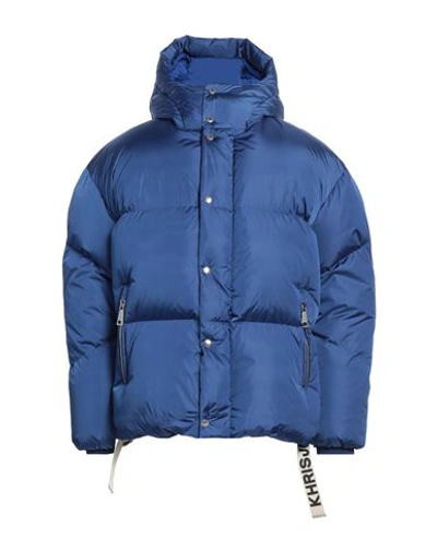 Khrisjoy Man Down Jacket Blue Size 1 Polyester