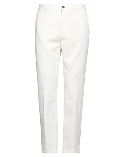 Cruna Man Pants White Size 32 Cotton, Elastane
