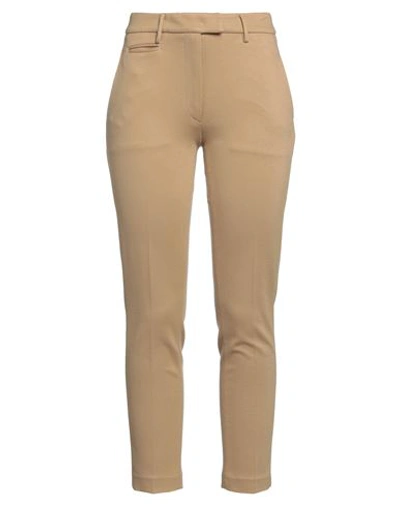 Dondup Woman Pants Sand Size 28 Viscose, Polyamide, Virgin Wool, Elastane In Beige