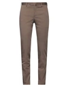 Pt Torino Man Pants Brown Size 40 Cotton, Polyester, Polyamide, Elastane