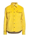 Holubar Woman Shirt Yellow Size 2 Cotton, Elastane