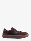 Tod's Man Sneakers Dark Brown Size 7 Soft Leather